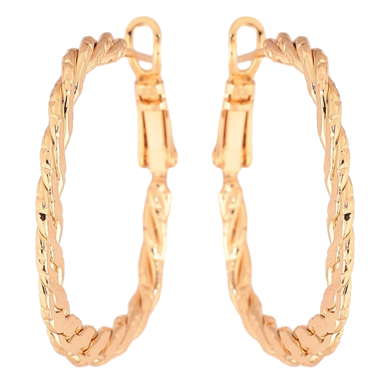 Серьги Xuping M&L Цвет 18K итальянский замок Декоративные кольца фото №1