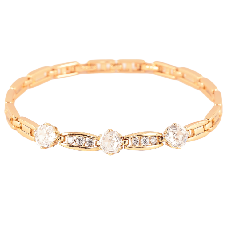 Браслет Xuping Позолота 18K «Візерунок з кристалами» розмір з доп. замком 18,20см х 5-7мм фото №18 Браслет Xuping Позолота 18K «Візерунок з кристалами» розмір з доп. замком 18,20см х 5-7мм фото №18