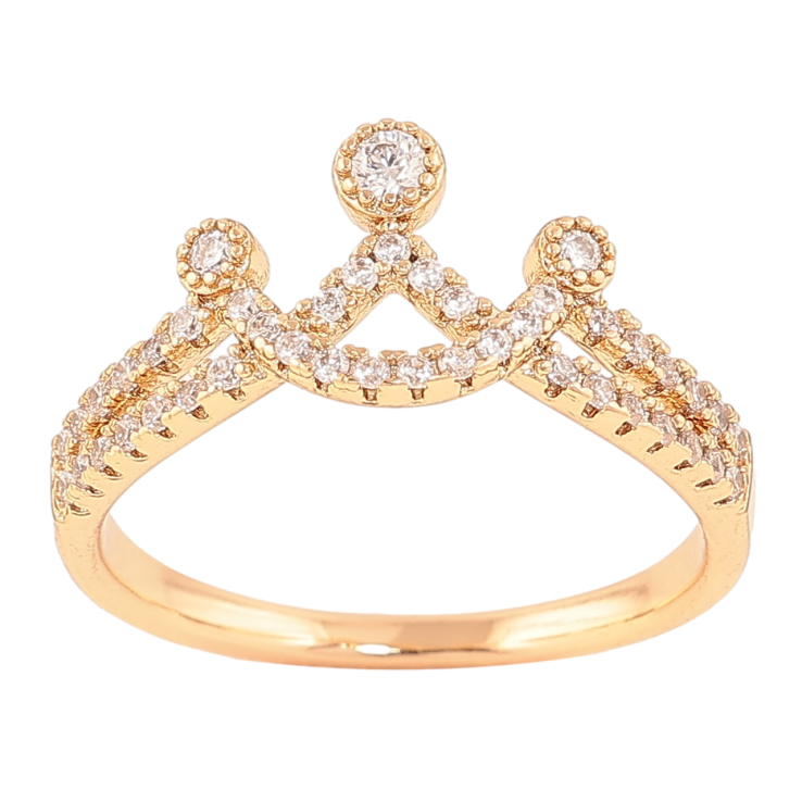 Кольцо Xuping Позолота 18K Кристальная корона фото №3 Кольцо Xuping Позолота 18K Кристальная корона фото №3
