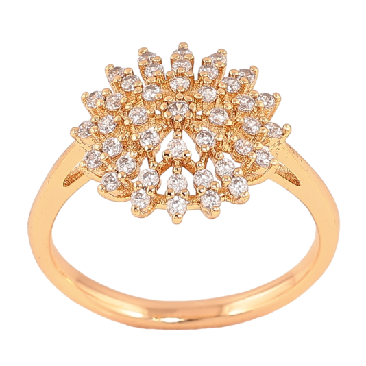 Кольцо Xuping Позолота 18K Инкрустация кристаллами фото №1