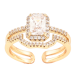Кольцо Xuping Позолота 18K Инкрустация кристаллами фото №1 Кольцо Xuping Позолота 18K Инкрустация кристаллами фото №1