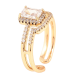 Кольцо Xuping Позолота 18K Инкрустация кристаллами фото №2 Кольцо Xuping Позолота 18K Инкрустация кристаллами фото №2