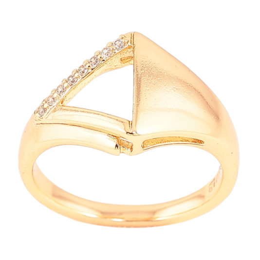Кольцо Xuping Позолота 18K Узор с кристаллами фото №1 Кольцо Xuping Позолота 18K Узор с кристаллами фото №1