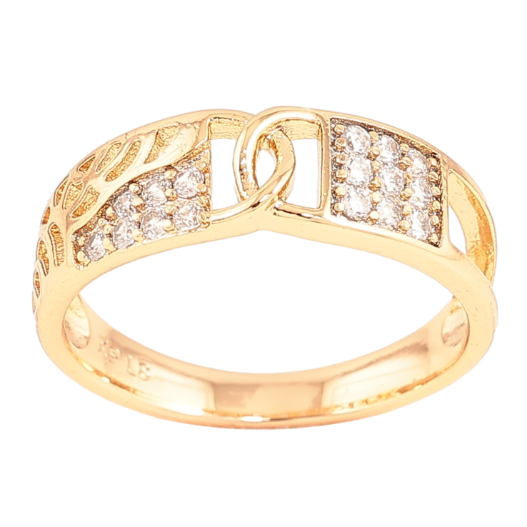 Кольцо Xuping Позолота 18K Узор с кристаллами фото №22 Кольцо Xuping Позолота 18K Узор с кристаллами фото №22