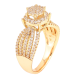 Кольцо Xuping Позолота 18K Инкрустация кристаллами фото №2 Кольцо Xuping Позолота 18K Инкрустация кристаллами фото №2