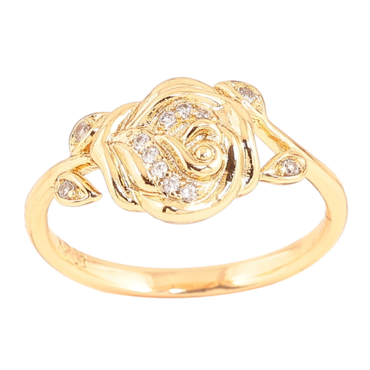 Кольцо Xuping Позолота 18K Цветок фото №1 Кольцо Xuping Позолота 18K Цветок фото №1