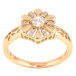Кольцо Xuping Позолота 18K Цветок с инкрустацией кристаллами фото №1 Кольцо Xuping Позолота 18K Цветок с инкрустацией кристаллами фото №1