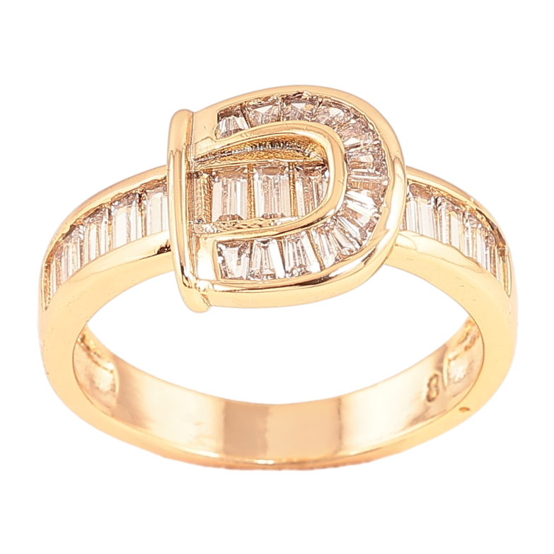 Кольцо Xuping Позолота 18K Ремешок с кристаллами фото №1