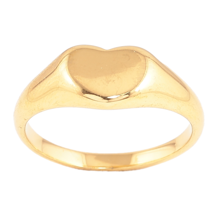 Каблучка Xuping TTM Stainless Steel Колір 14К «Сердечко» фото №22