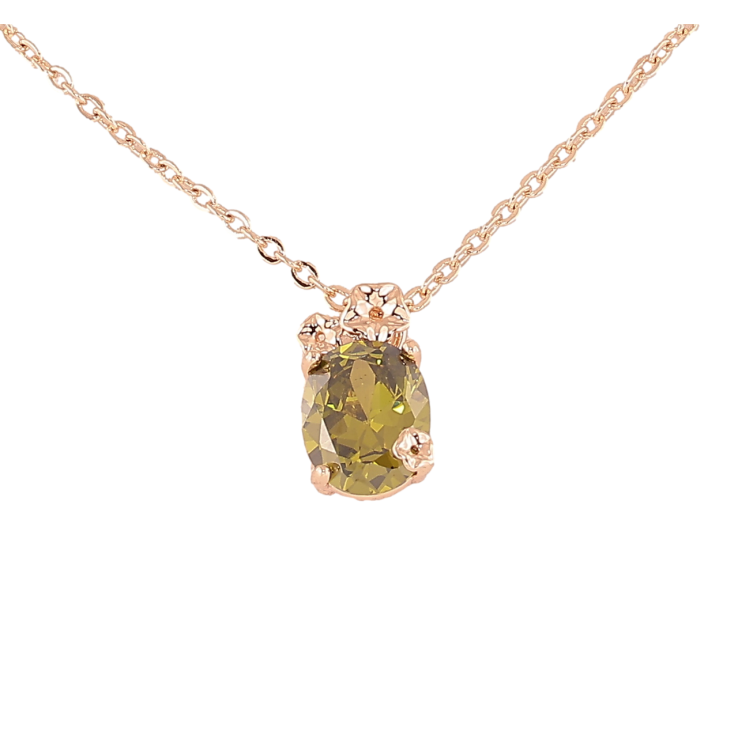 Кулон на цепочке Xuping M&L Цвет 18К Оливковый кристалл с цветочками длина 45см х 2мм фото №22 Кулон на цепочке Xuping M&L Цвет 18К Оливковый кристалл с цветочками длина 45см х 2мм фото №22