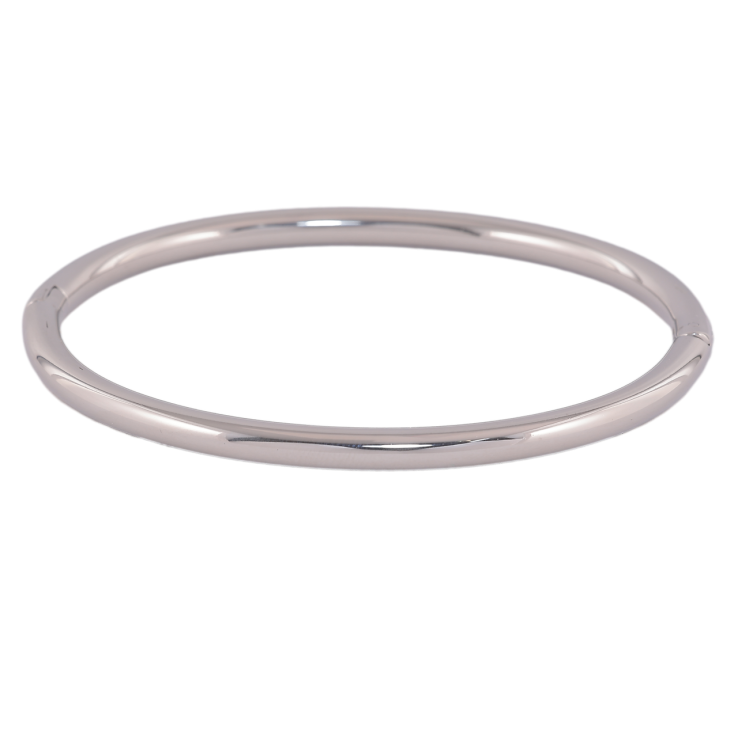 Браслет Xuping ТТМ Stainless Steel колір Родій «Класика» ø 6см х 4мм фото №18