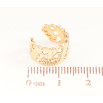 Серьги Xuping Позолота 18K моно-каффа Узор соты фото №2 Серьги Xuping Позолота 18K моно-каффа Узор соты фото №2