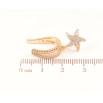 Серьги Xuping Позолота 18K моно-каффа Подвеска звезда с инкрустацией кристаллами фото №2 Серьги Xuping Позолота 18K моно-каффа Подвеска звезда с инкрустацией кристаллами фото №2