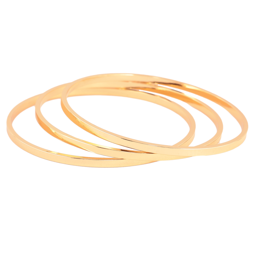 Браслет Xuping Позолота 18K Классика, 3шт ø 6см фото №1