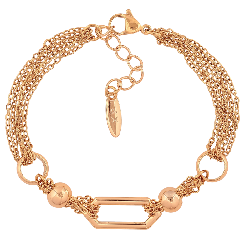 Браслет Xuping Позолота 18K Декоративный узор из цепочек размер с доп. цепочкой 17,5-21см х 7-9мм фото №1