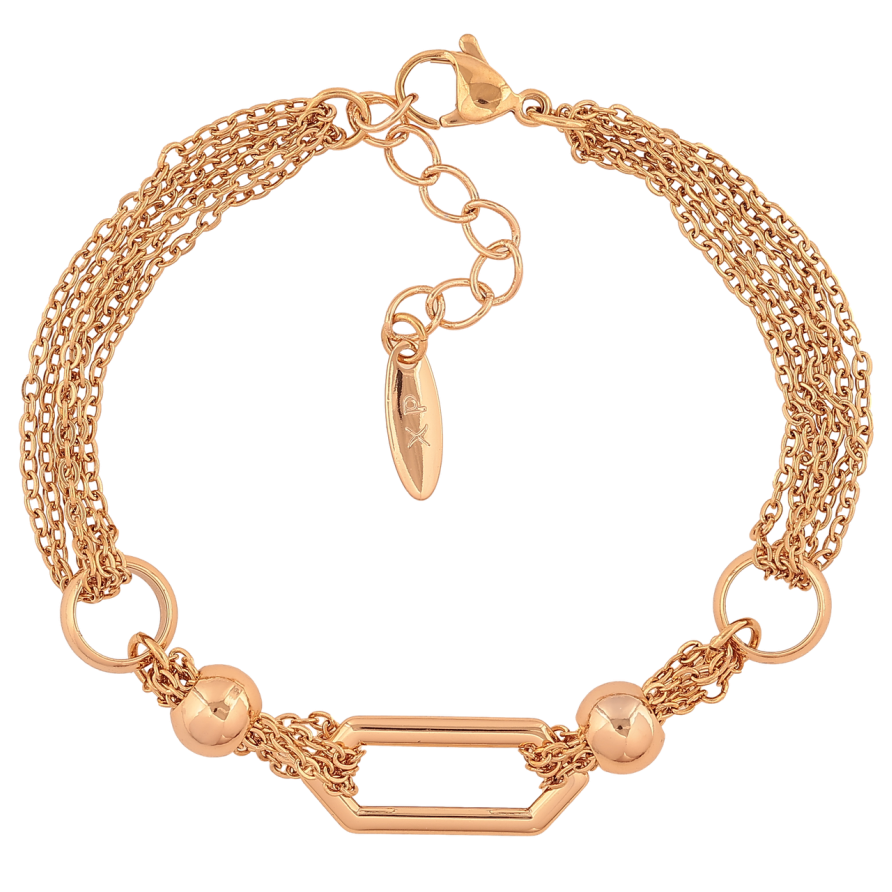 Браслет Xuping Позолота 18K Декоративный узор из цепочек размер с доп. цепочкой 17,5-21см х 7-9мм фото №1