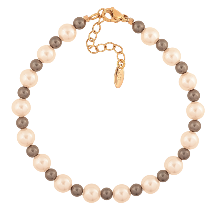 Браслет Xuping Позолота 18K Черно-белые бусины размер с доп. цепочкой 18-21см х 4-6мм фото №8 Браслет Xuping Позолота 18K Черно-белые бусины размер с доп. цепочкой 18-21см х 4-6мм фото №8