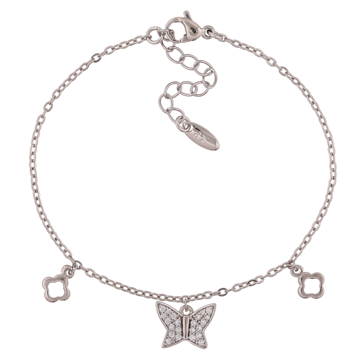 Браслет Xuping Родий Цепочка с подвесками длинна с доп. цепочкой 17-20см х 2мм фото №18 Браслет Xuping Родий Цепочка с подвесками длинна с доп. цепочкой 17-20см х 2мм фото №18