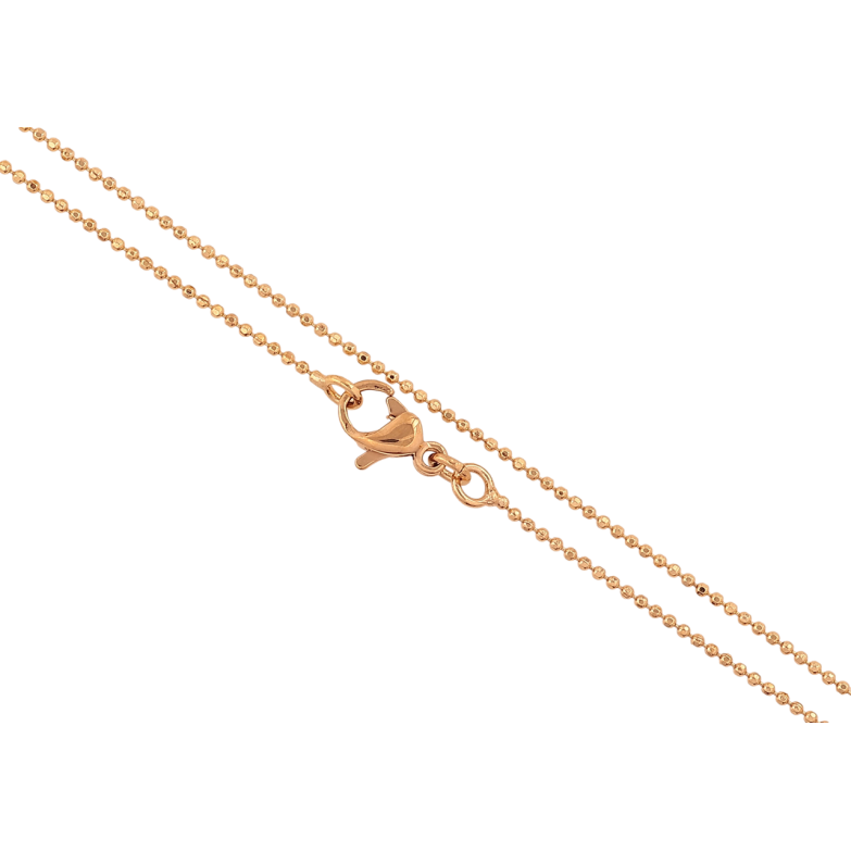 Ланцюжок Xuping Позолота 18K «Плетіння Перлина» довжина 59см х 1мм фото №1