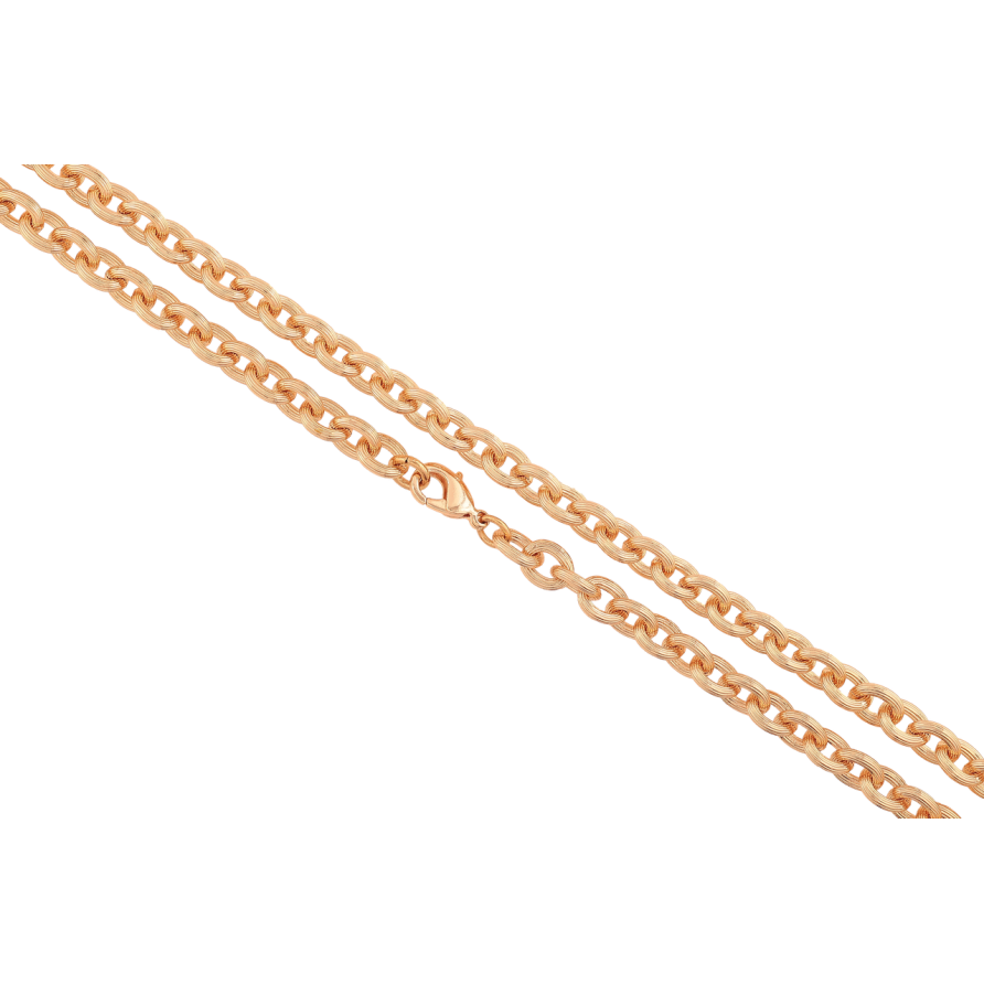 Ланцюжок Xuping M&L Колір 18К «Плетіння Якірне з візерунком» довжина 50см х 6мм фото №1