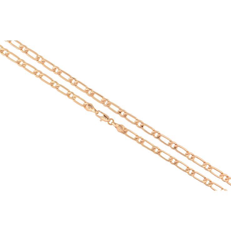 Цепочка Xuping M&L Цвет 18К Плетение Панцирное с узором длина 45см х 4мм фото №5