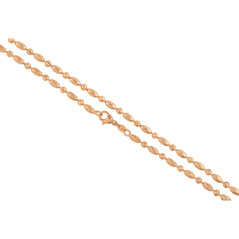 Ланцюжок Xuping M&L Колір 18К «Плетіння Перлина» довжина 56см х 3мм фото №1 Ланцюжок Xuping M&L Колір 18К «Плетіння Перлина» довжина 56см х 3мм фото №1