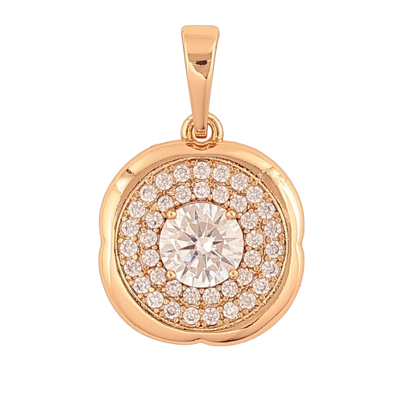 Кулон Xuping Позолота 18K «Інкрустація кристалами» для ланцюжка до 6мм фото №1 Кулон Xuping Позолота 18K «Інкрустація кристалами» для ланцюжка до 6мм фото №1