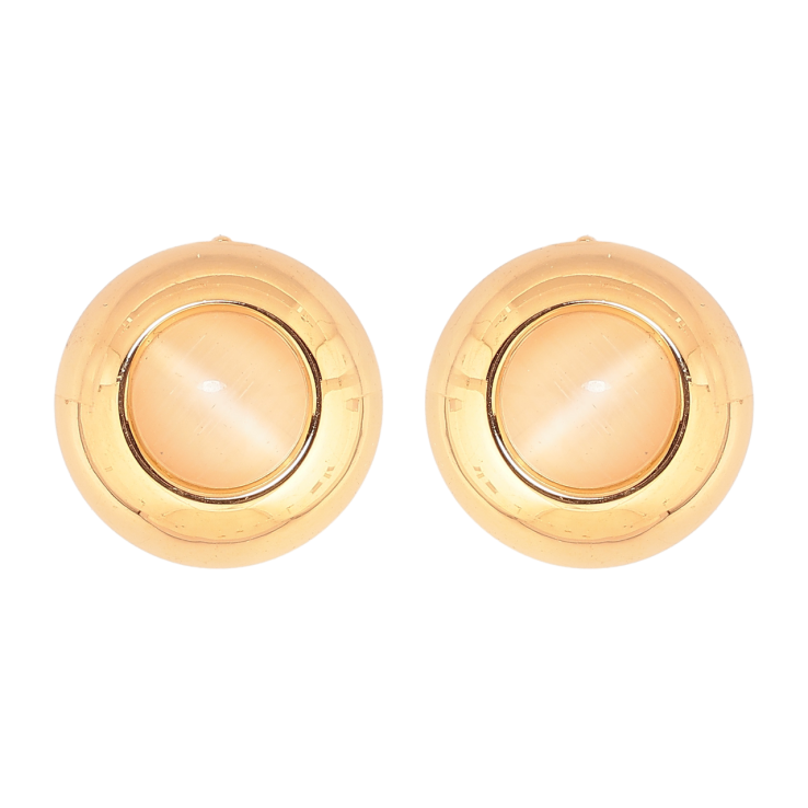 Сережки Xuping Позолота 18K пусети «Вставка «Котяче око» фото №10