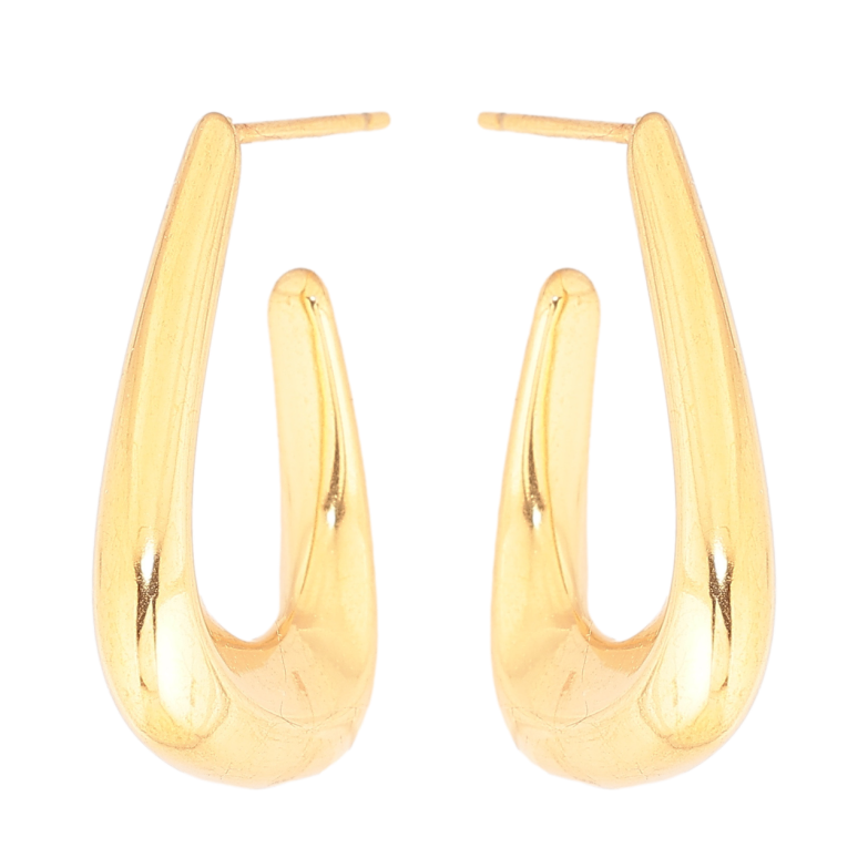 Серьги Xuping Позолота 18K пусеты Декоративные дуги фото №1