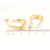 Сережки Xuping Позолота 18K пусети «Декоративні дуги» фото №2