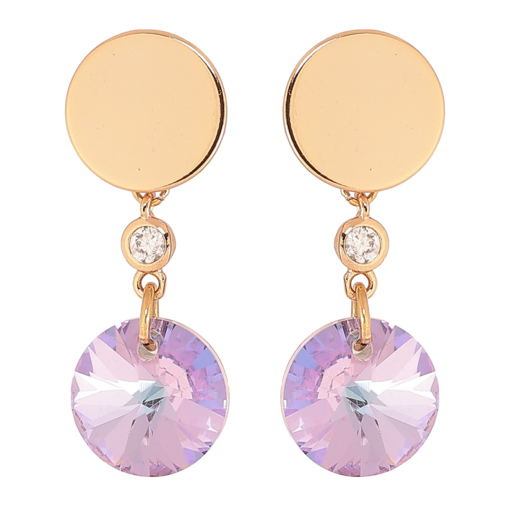 Серьги Xuping цвет 18К с кристаллами Swarovski пусеты Подвески с кристаллом Paradise Shine фото №10