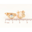 Серьги Xuping цвет 18К с кристаллами Swarovski английский замок Капельки с кристаллами АВ фото №2