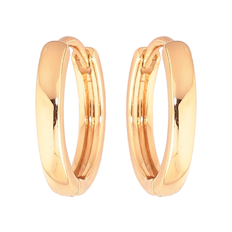 Сережки Xuping Позолота 18K колечка Класика, шир. 2мм ø 14мм фото №17