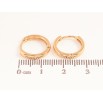 Сережки Xuping Позолота 18K колечка Класика, шир. 2мм ø 14мм фото №2
