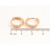 Сережки Xuping Позолота 18K колечка Класика, шир. 3мм ø 14мм фото №2