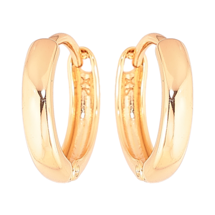 Сережки Xuping Позолота 18K колечка Класика, шир. 3мм ø 14мм фото №15