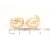 Серьги Xuping Позолота 18K колечки Резной узор фото №2