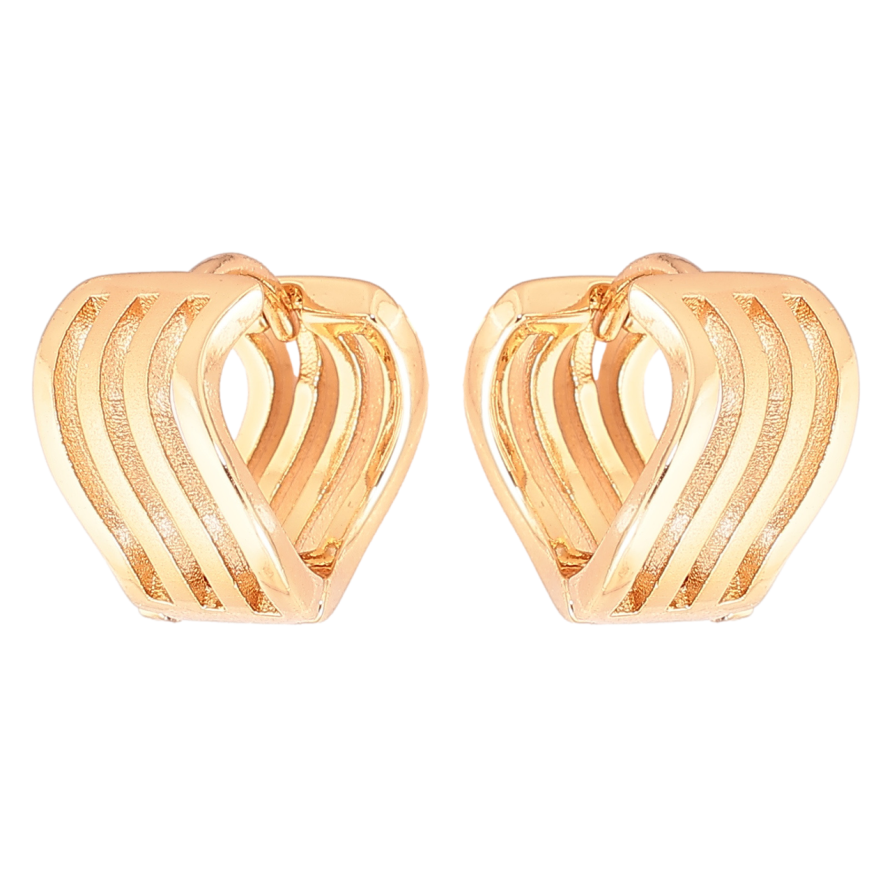 Серьги Xuping Позолота 18K колечки Декоративный узор с напылением фото №1