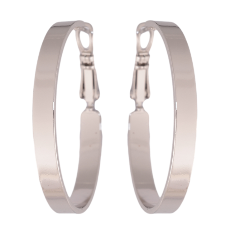 Серьги Xuping цвет Родий кольца (конго) Классика ø 3,5см фото №23 Серьги Xuping цвет Родий кольца (конго) Классика ø 3,5см фото №23