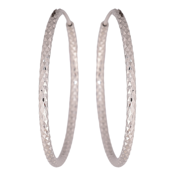 Сережки Xuping колір Родій кільця (конго) Декоративний візерунок ø 3.8см фото №18