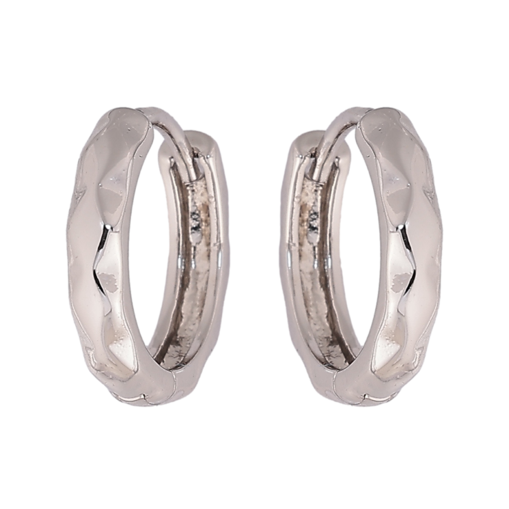 Сережки Xuping колір Родій колечка Декоративний візерунок фото №16