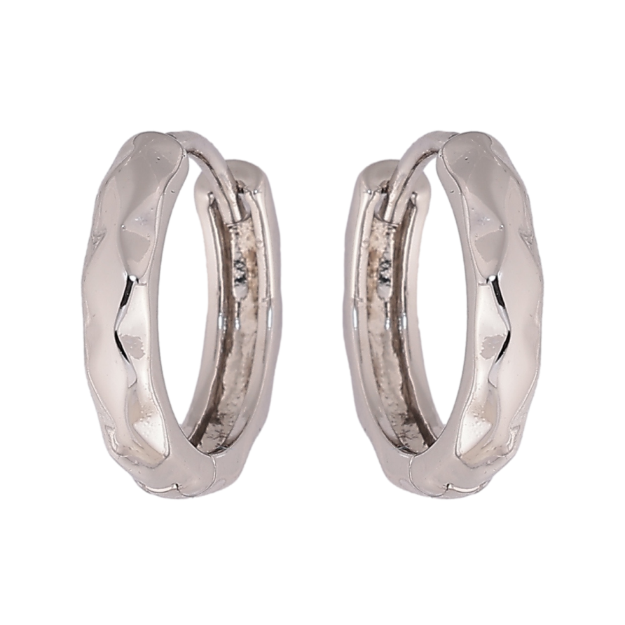 Сережки Xuping колір Родій колечка Декоративний візерунок фото №1