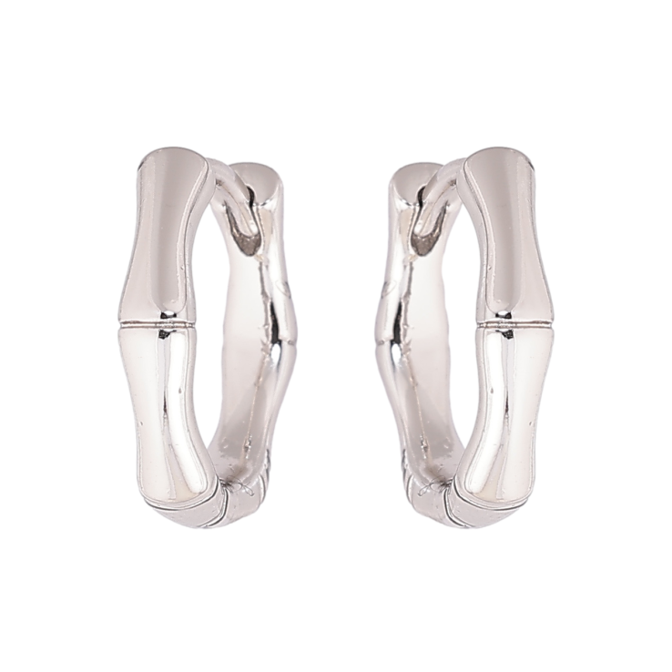 Серьги Xuping цвет Родий колечки Фигурные фото №3