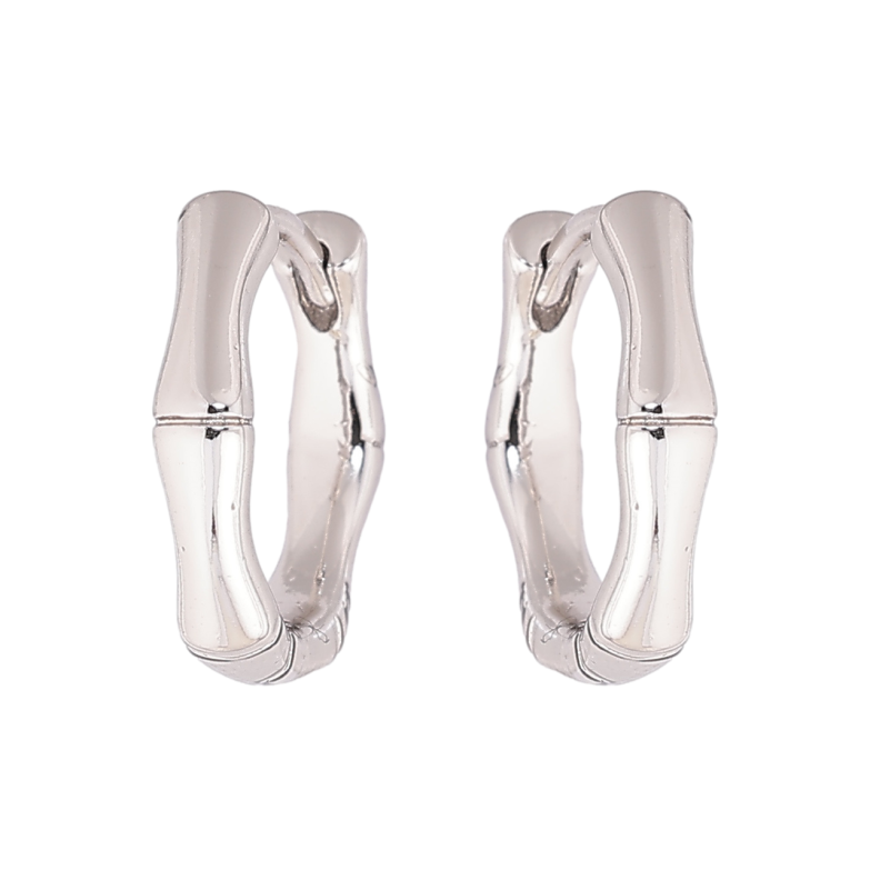 Сережки Xuping колір Родій колечка Фігурні фото №1