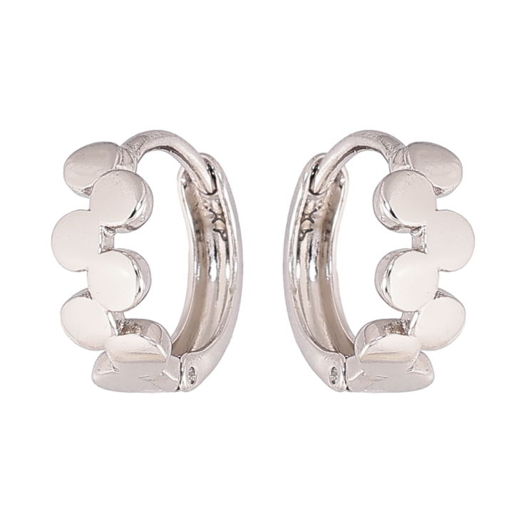 Серьги Xuping цвет Родий колечки Декоративный узор фото №23 Серьги Xuping цвет Родий колечки Декоративный узор фото №23