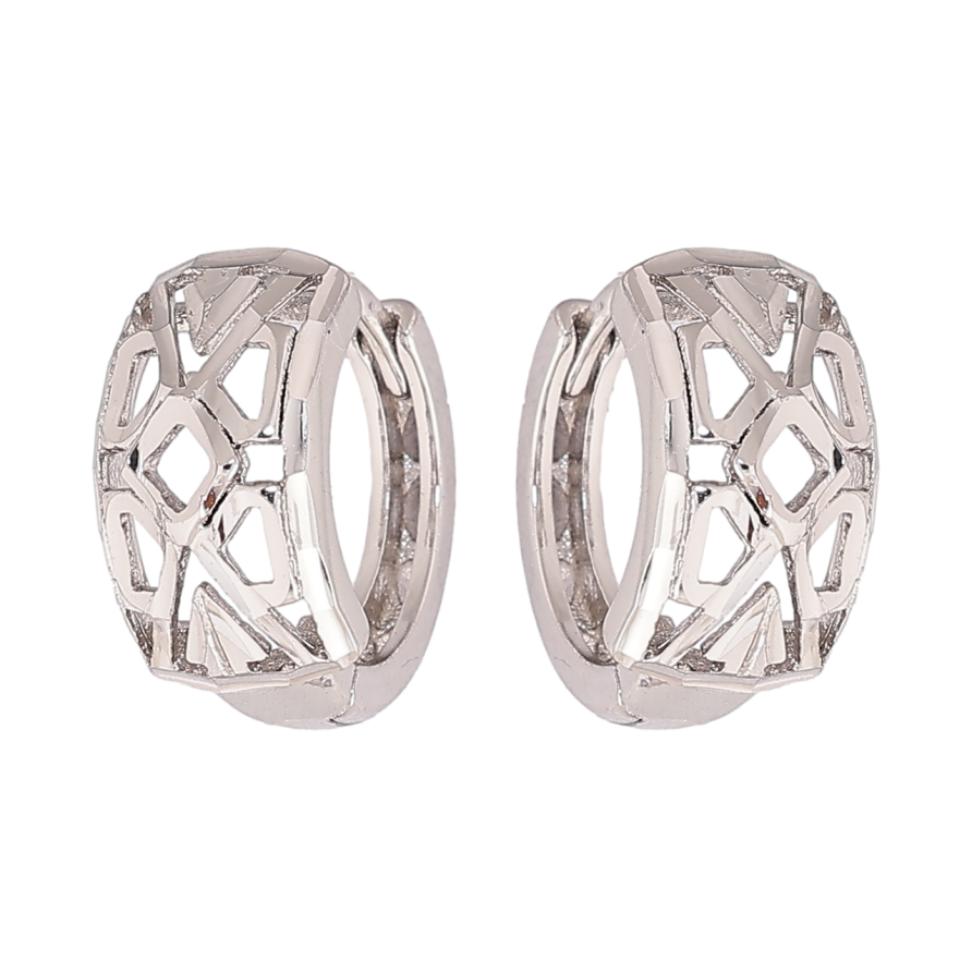 Серьги Xuping цвет Родий колечки Декоративный узор фото №1 Серьги Xuping цвет Родий колечки Декоративный узор фото №1