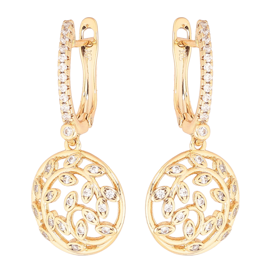 Сережки Xuping колір Позолота 18K англійський замок Декоративні підвіски фото №1 Сережки Xuping колір Позолота 18K англійський замок Декоративні підвіски фото №1