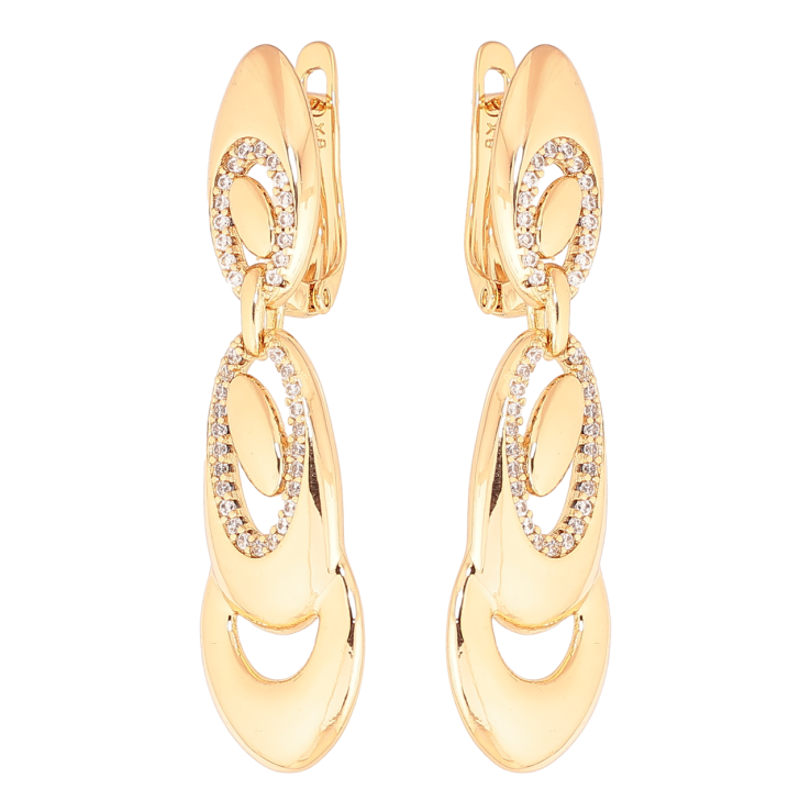 Серьги Xuping цвет Позолота 18K английский замок Декоративные подвески фото №5