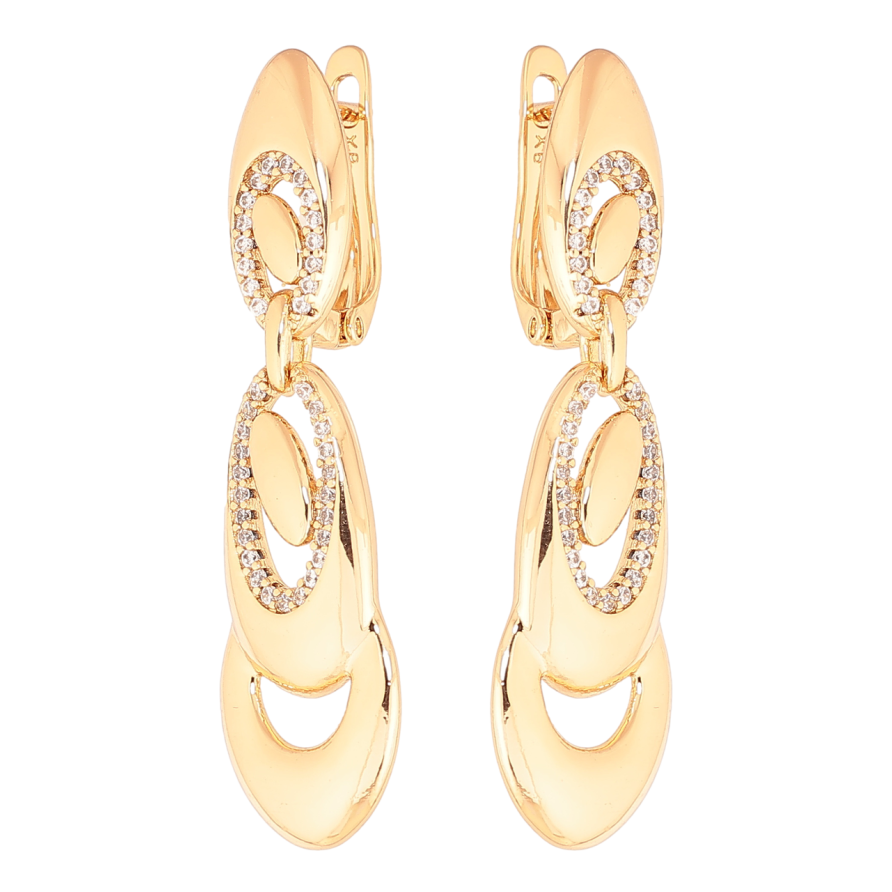 Серьги Xuping цвет Позолота 18K английский замок Декоративные подвески фото №1 Серьги Xuping цвет Позолота 18K английский замок Декоративные подвески фото №1