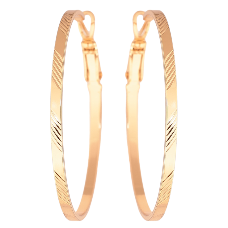 Серьги Xuping цвет Позолота 18K кольца (конго) Декоративный узор ø 4см фото №8 Серьги Xuping цвет Позолота 18K кольца (конго) Декоративный узор ø 4см фото №8